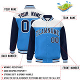 Custom Color Block Blend Windproof Baseball Jacket Outdoor Letterman Baseball Jacket