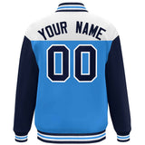 Custom Color Block Blend Windproof Baseball Jacket Outdoor Letterman Baseball Jacket