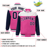 Custom Color Block Blend Windproof Baseball Jacket Outdoor Letterman Baseball Jacket