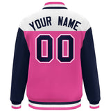 Custom Color Block Blend Windproof Baseball Jacket Outdoor Letterman Baseball Jacket