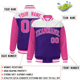 Custom Color Block Blend Windproof Baseball Jacket Outdoor Letterman Baseball Jacket