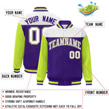 Custom Color Block Blend Windproof Baseball Jacket Outdoor Letterman Baseball Jacket