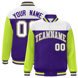 Custom Color Block Blend Windproof Baseball Jacket Outdoor Letterman Baseball Jacket