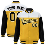 Custom Color Block Windreaker Letterman Bomber Coat Personalized Stitched Text Logo Varsity Baseball Jacket