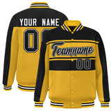 Custom Color Block Letterman Jackets Full-Snap Stitched baseball Jackets Personalized Letter and Number for Adult Youth S-6XL