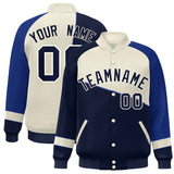 Custom Color Block Baseball Jacket College Varsity Letterman Jackets Personalized Name Number