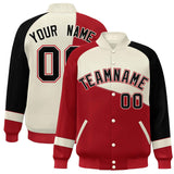 Custom Color Block Baseball Jacket College Varsity Letterman Jackets Personalized Name Number