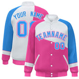 Custom Color Block Baseball Jacket College Varsity Letterman Jackets Personalized Name Number