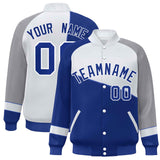 Custom Color Block  Baseball Jacket Varsity Letterman Jackets Personalized Team Name Number for Men Women Youth