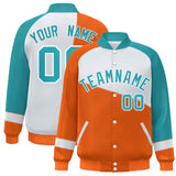 Custom Color Block  Baseball Jacket Varsity Letterman Jackets Personalized Team Name Number for Men Women Youth