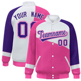 Custom Color Block Baseball Jacket College Varsity Letterman Jackets Personalized Name Number