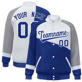 Custom Color Block Baseball Jacket College Varsity Letterman Jackets Personalized Name Number