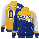 Custom Color Block Baseball Jacket College Varsity Letterman Jackets Personalized Name Number