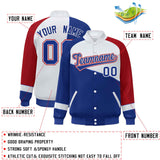 Custom Color Block Jacket Lightweight  Varsity Letterman Jackets Personalized Name Number Full-Snap Jacket