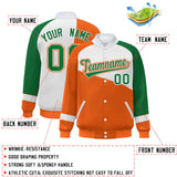 Custom Color Block Jacket Lightweight  Varsity Letterman Jackets Personalized Name Number Full-Snap Jacket