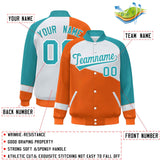 Custom Color Block Jacket Lightweight  Varsity Letterman Jackets Personalized Name Number Full-Snap Jacket