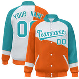 Custom Color Block Baseball Jacket College Varsity Letterman Jackets Personalized Name Number