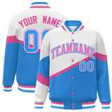 Custom Color Block Personalized Pattern Bomber Varsity Training Varsity Baseball Jacket For Men