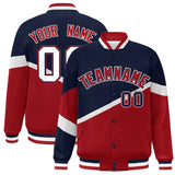 Custom Color Block Personalized Pattern Bomber Varsity Training Varsity Baseball Jacket For Men