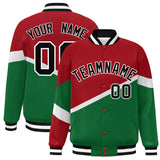 Custom Color Block Personalized Pattern Bomber Varsity Training Varsity Baseball Jacket For Men