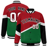 Custom Color Block Personalized Pattern Bomber Varsity Training Varsity Baseball Jacket For Men