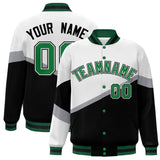 Custom Color Block Personalized Pattern Bomber Varsity Training Varsity Baseball Jacket For Men