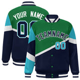 Custom Color Block Personalized Pattern Bomber Varsity Training Varsity Baseball Jacket For Men