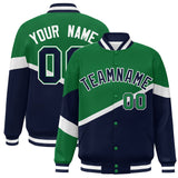 Custom Color Block Personalized Pattern Bomber Varsity Training Varsity Baseball Jacket For Men