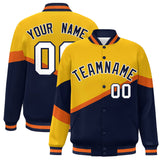 Custom Color Block Personalized Pattern Bomber Varsity Training Varsity Baseball Jacket For Men