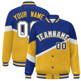 Custom Color Block Personalized Pattern Bomber Varsity Training Varsity Baseball Jacket For Men