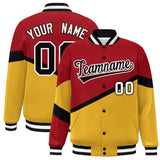 Custom Color Block Personalized Pattern Bomber Varsity Full-Snap Jacket Baseball Jacket For Men/Youth