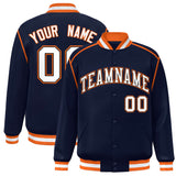 Custom Color Block Ribbon Personalized Letterman Jackets Design Sports Bomber Jacket For Men/Women