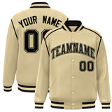 Custom Color Block Ribbon Personalized Letterman Jackets Design Sports Bomber Jacket For Men/Women