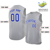 Custom Sleeveless Stripe Fashion Baseball Jersey