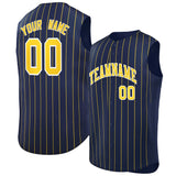 Custom Sleeveless Stripe Fashion Baseball Jersey