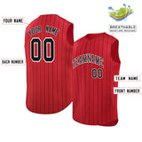 Custom Sleeveless Stripe Fashion Baseball Jersey