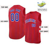 Custom Sleeveless Stripe Fashion Baseball Jersey