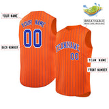 Custom Sleeveless Stripe Fashion Baseball Jersey