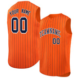 Custom Sleeveless Stripe Fashion Baseball Jersey