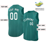 Custom Sleeveless Stripe Fashion Baseball Jersey Fan Gifts