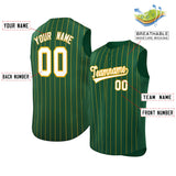 Custom Sleeveless Stripe Fashion Baseball Jersey For Baseball Sports