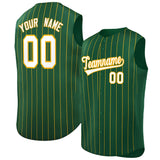 Custom Sleeveless Stripe Fashion Baseball Jersey For Baseball Sports