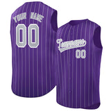 Custom Sleeveless Stripe Fashion Baseball Jersey For Baseball Sports