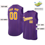 Custom Sleeveless Stripe Fashion Baseball Jersey For Baseball Sports