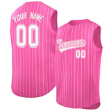 Custom Sleeveless Stripe Fashion Baseball Jersey For Baseball Sports