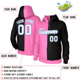 Custom Split Fashion Pullover Hoodie Heart Athletic Pullover Coat