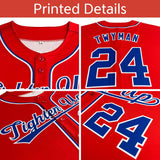 Custom Classic Style Baseball Jersey Personalized Gradient Ribbed Design Button Down Unisex Hip Hop Shirts