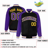 Custom Raglan Sleeves Jacket Design Fashion Baseball Coat