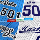 Custom Baseball Jersey Gradient Pinstripe Personalized Name Number Sports Shirt For Men