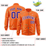 Custom Graffiti Pattern Jacket Zipper Casual Sweatshirt Letterman Bomber Coats Personalized Letter and Number